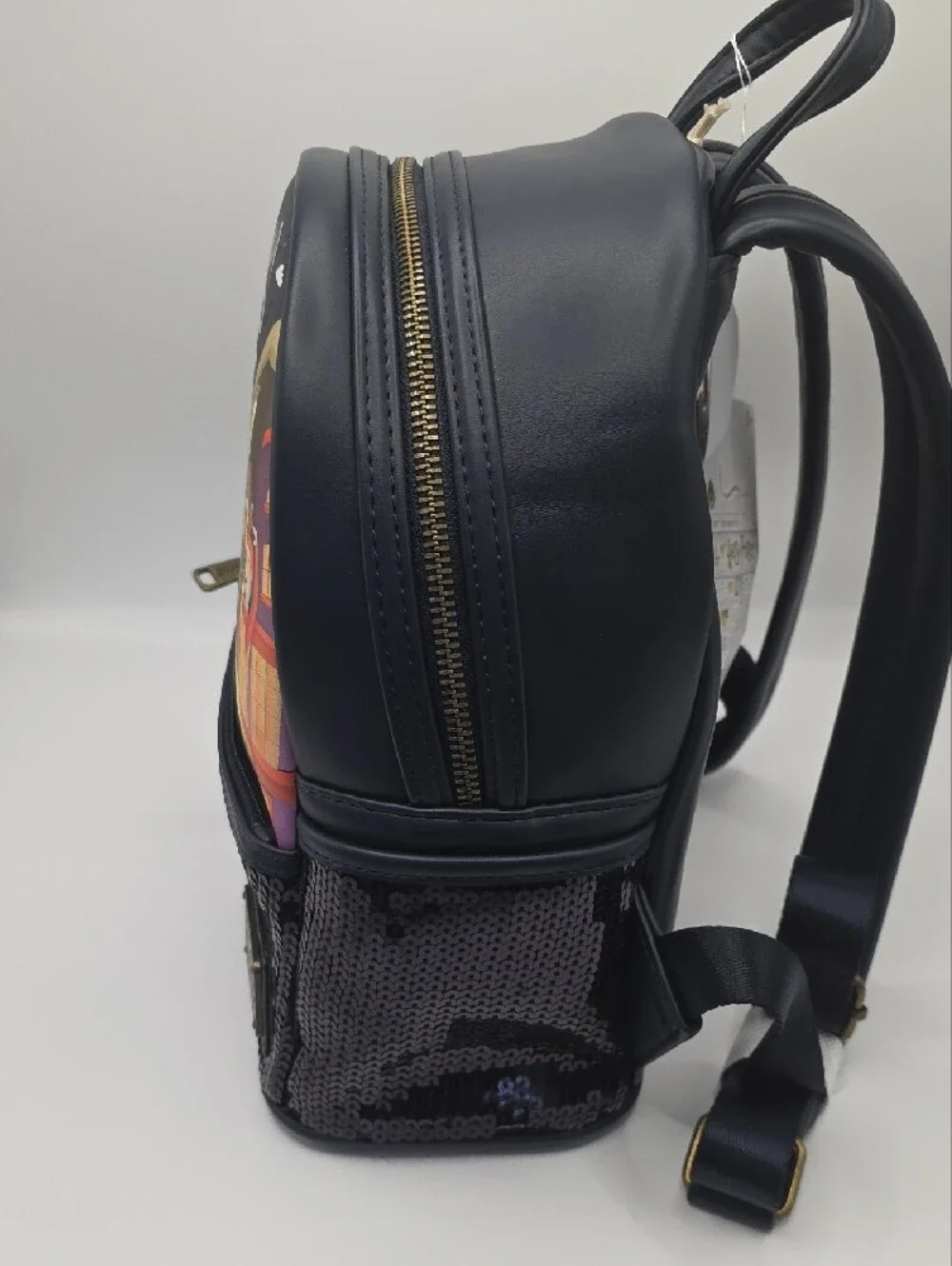Loungefly Black Sequin Mini Backpack-Harry Potter Diagon  Alley